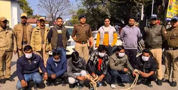 Cyber Fraud Gang Busted in Haldwani, Six Accused Arrested