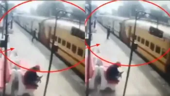 Shocking Incident at Haldwani Railway Station as Youth Gets Electrocuted After Climbing Train Roof